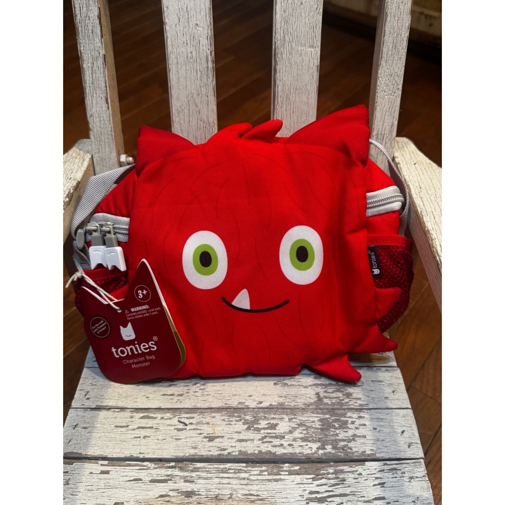 Tonies Character Bag Monster Red Toniebox Carrier Travel Case for Kids NWT